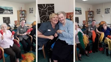 Newton Aycliffe care home Residents take part in community exercise group